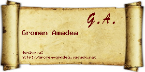 Gromen Amadea névjegykártya